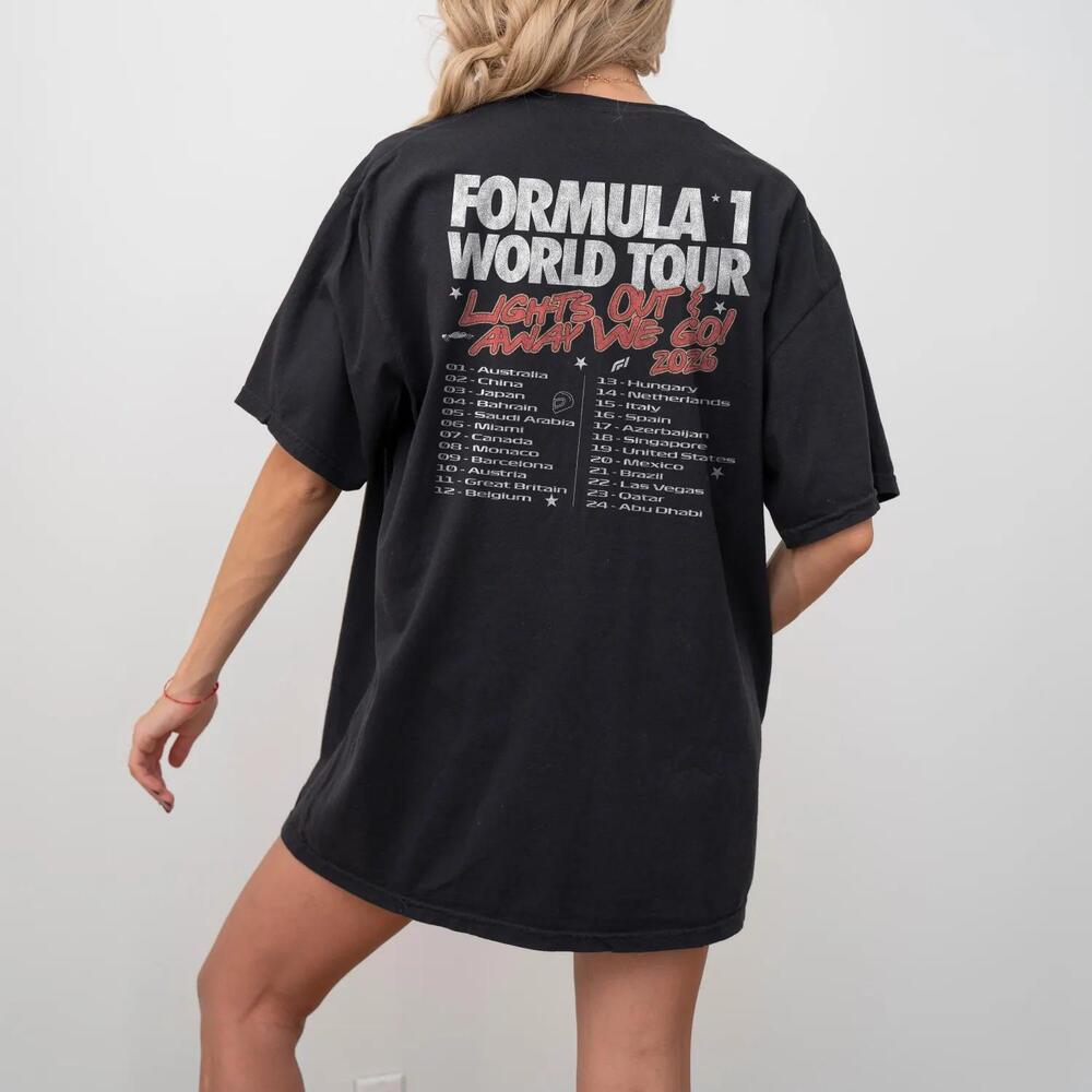S 2026 Formula 1 &Quot_F1 World Tour&Quot_ Style Unisex T-Shirt
